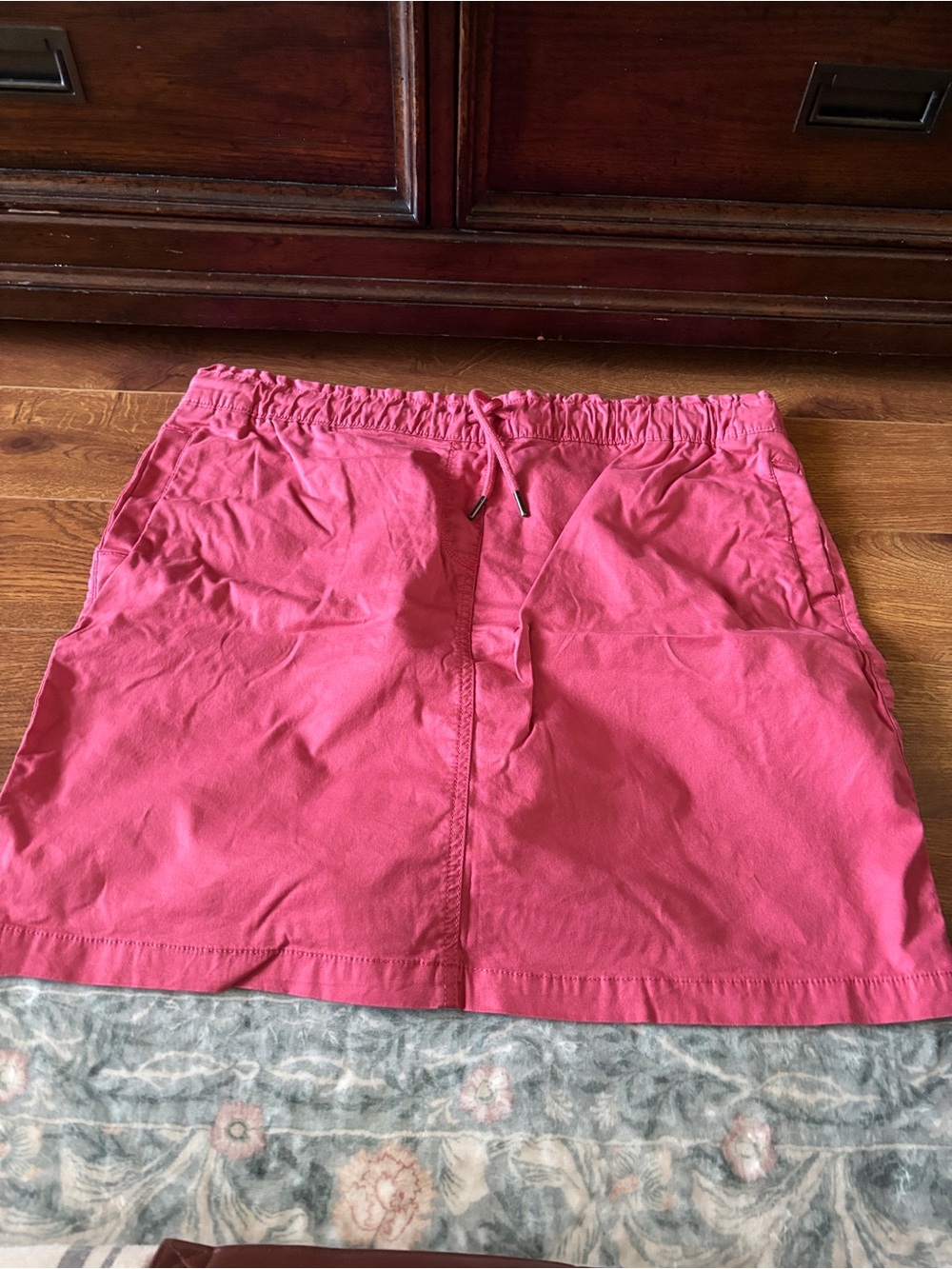 croft & barrow Pink Drawstring Casual Mini Skirt
